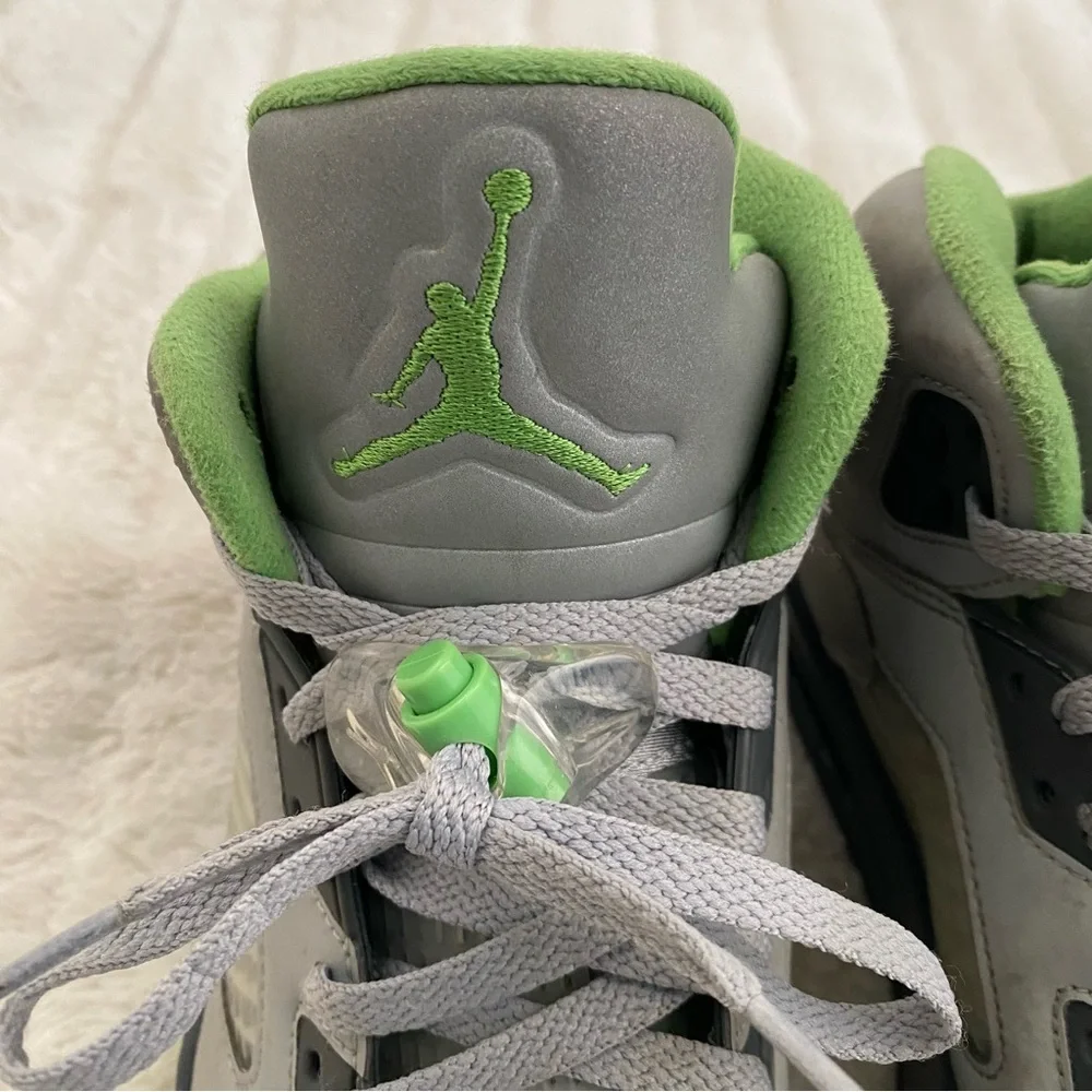 Jordan 5 Retro Green Bean 2022 High-Top Sneakers Size 10